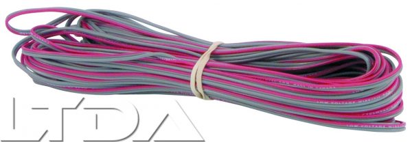 Fil électrique basse tension. 2 conducteurs 0.5 mm². ( prix au mètre )
