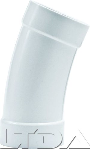 Coude 22.5° PVC blanc très grand rayon pour RETRAFLEX.