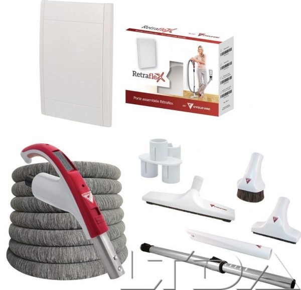 Jeu d'accessoires RETRAFLEX avec chaussette. longueur 9.10 mètres.