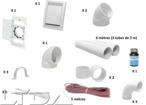 Kit d'installation DECO avec 1 prise.