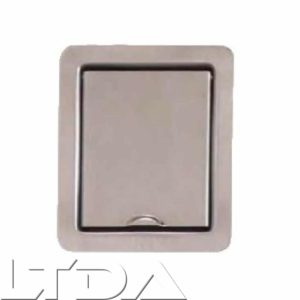 Prise d'aspiration ELEKTREND extra-fine. carrée. métal inox brossé - AJG