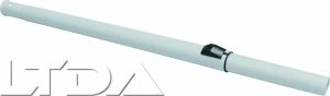 * Canne télescopique aluminium gris 64-104cm avec trou d'ergot diam 32mm - ITL