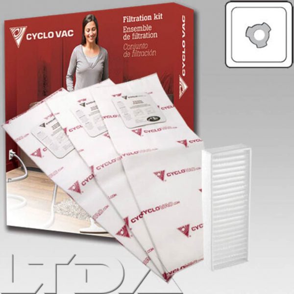 Filtre jeu 3 sacs renforcés+1 filtre 'C' - GS2011- H et HX 715/725/2015/2025