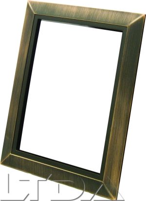 Cadre enjoliveur pour prise DECO. aspect métal cuivré antique.