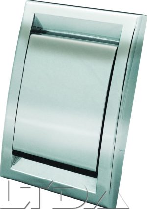 Prise d'aspiration DECO. aspect métal chromé brillant.