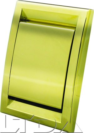 Prise d'aspiration DECO. aspect métal laiton poli