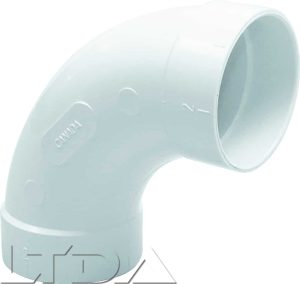 * Coude grand rayon 90° blanc FF