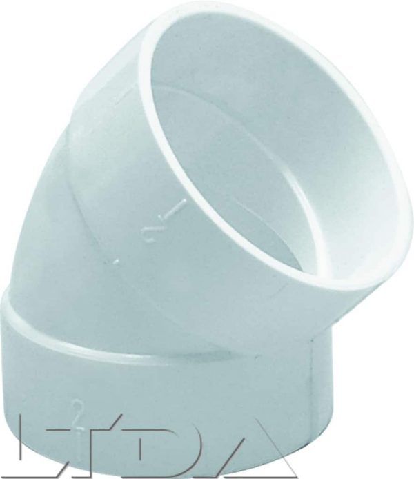 Coude 45° blanc FF