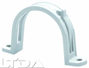 Collier cavalier avec passe fil. blanc.