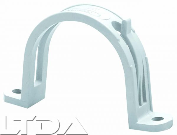 Collier cavalier avec passe fil. blanc.