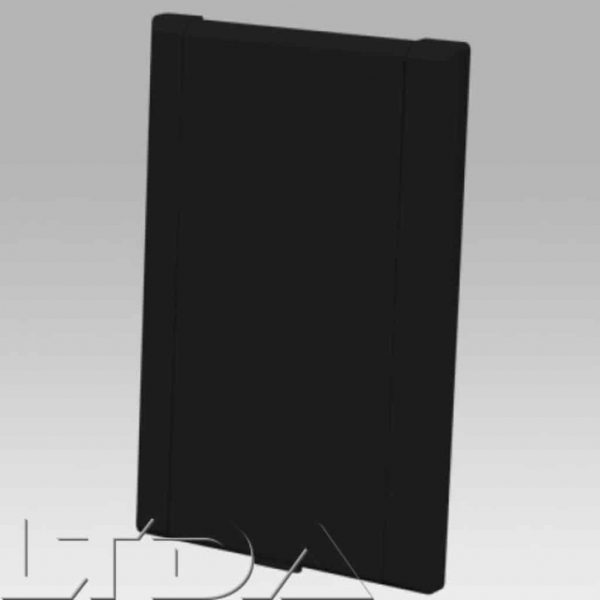 Prise d'aspiration VACULINE rectangulaire. couleur noire.