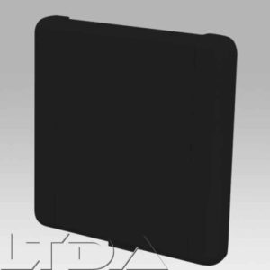 Prise d'aspiration carre Vacuvalve. couleur noir - AJG