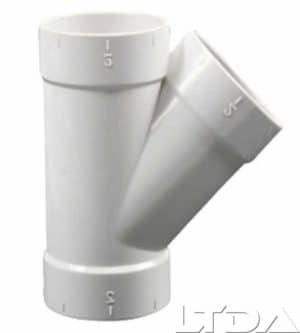 Dérivation à 45° blanche FFF.