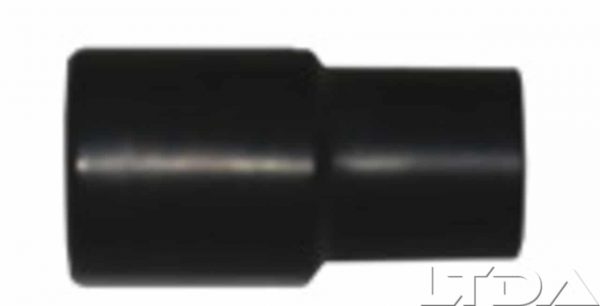 Embout PVC noir vissant pour flexible 51mm