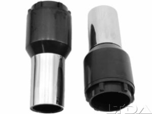 Embout bagué tournant noir pour flexible diam 32 mm - AJG