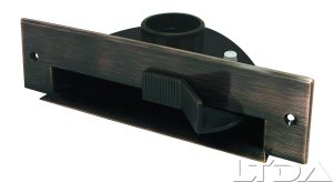 Ramasse miettes VACPAN. pour plinthe sortie pivotante aspect métal Cuivré